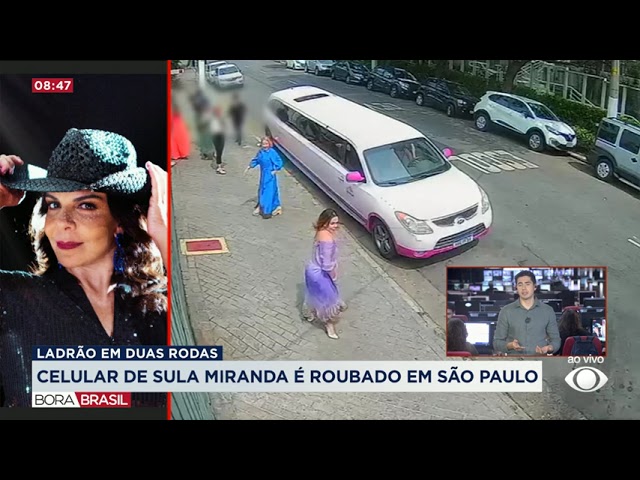 ⁣Assessoria de Sula Miranda alega "susto" após cantora ser roubada em SP