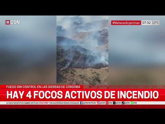 ⁣FUEGO SIN CONTROL en CÓRDOBA: INCENDIO, CASAS QUEMADAS y EVACUADOS