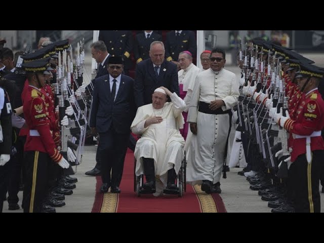 ⁣Le pape en Indonésie, sa première étape d’une tournée marathon en Asie-Pacifique