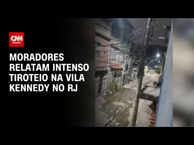 ⁣Moradores relatam intenso tiroteio na Vila Kennedy no RJ | CNN NOVO DIA