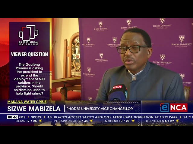 ⁣Makana Water Crisis | Rhodes University plans own water treatment works