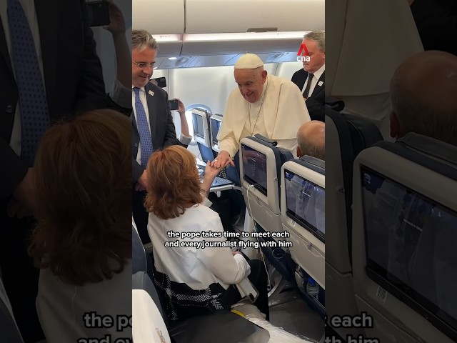 What's it like to fly with the pope?