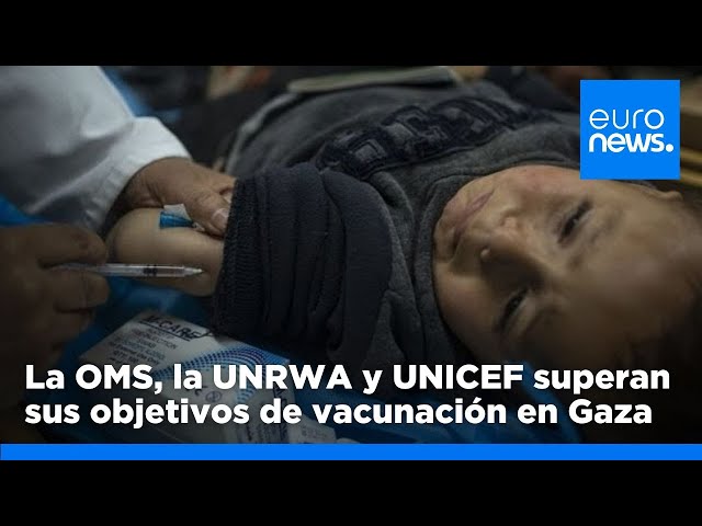 ⁣La OMS, la UNRWA y UNICEF superan en 48 horas sus objetivos de vacunación en Gaza