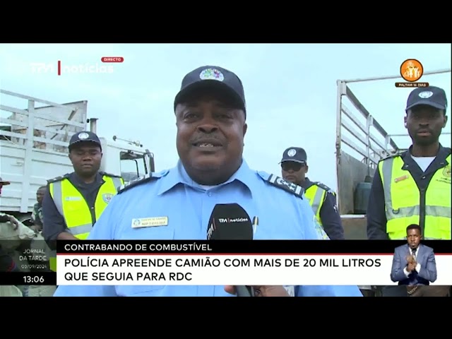 ⁣Contrabando de Combustivel - Polícia apreende Camião com mais de 20 mil litros que seguia para