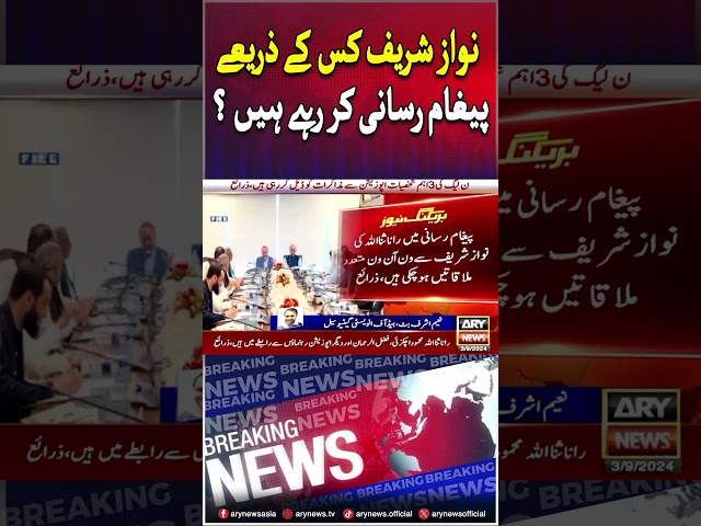 ⁣#arynews #breakingnews #latestnews #nawazsharif #pmshehbazsharif #maryamnawaz #pmlngovt #pmln