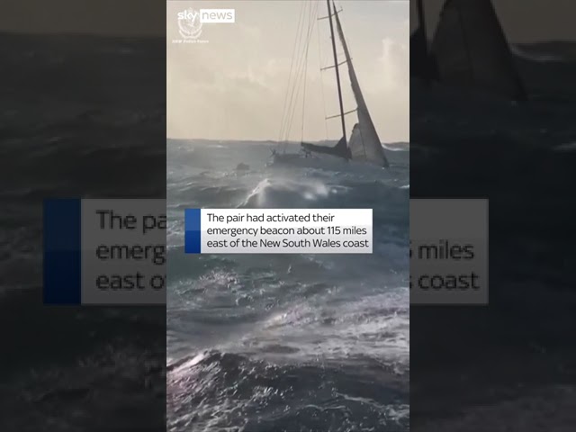 ⁣Stranded sailors rescued off Oz coast