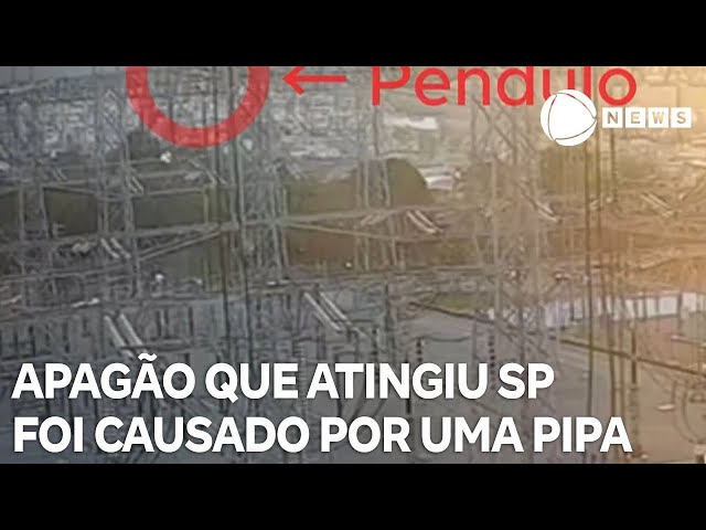 ⁣Apagão que atingiu regiões de São Paulo foi causado por uma pipa