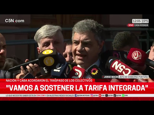 ⁣LA CIUDAD se HARÁ CARGO de los SUBSIDIOS: NACIÓN y CABA ACORDARON el TRASPASO del TRANSPORTE