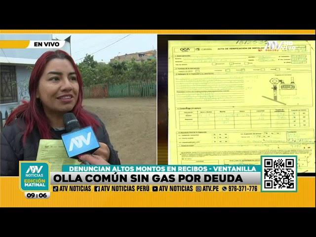 ⁣Ventanilla: Olla común no tiene gas para cocinar debido a deudas por elevados recibos