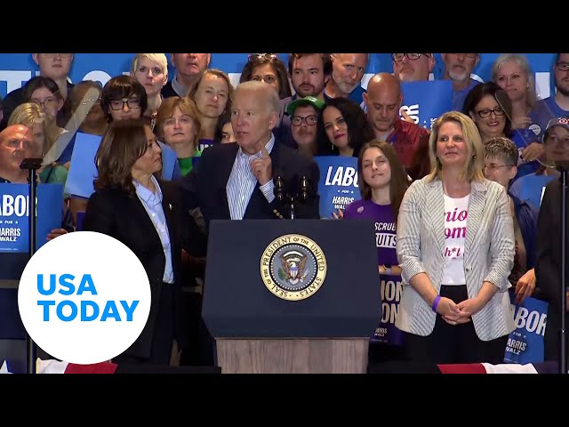 ⁣Biden and Harris make their case to steel workers in Pennsylvania | USA TODAY