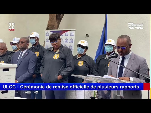 ⁣ULCC : Cérémonie de remise officielle de plusieurs rapports d’enquête finalisés et de requêtes.