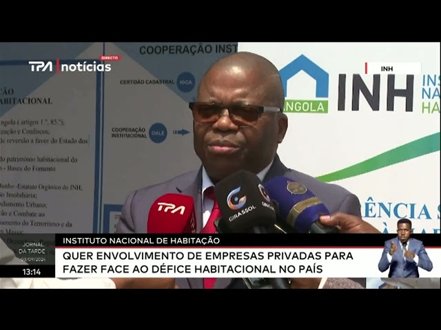 ⁣Instituto Nacional de Habitação - Quer envolvimento de empresas privadas para fazer face ao défic