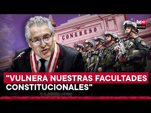 ⁣Fiscal de la nación reitera su rechazo al proyecto que busca que policías investiguen delitos