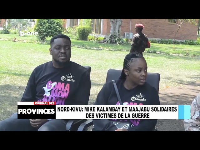 ⁣Nord-Kivu : Mike KALAMBAY et Maajabu solidaires des victimes de la guerre