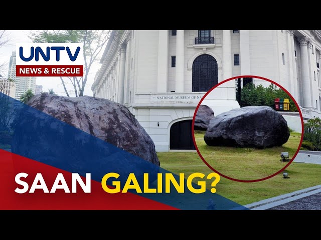 ⁣ALAMIN: Naglalakihang mga bato sa labas ng National Museum, saan nanggaling?