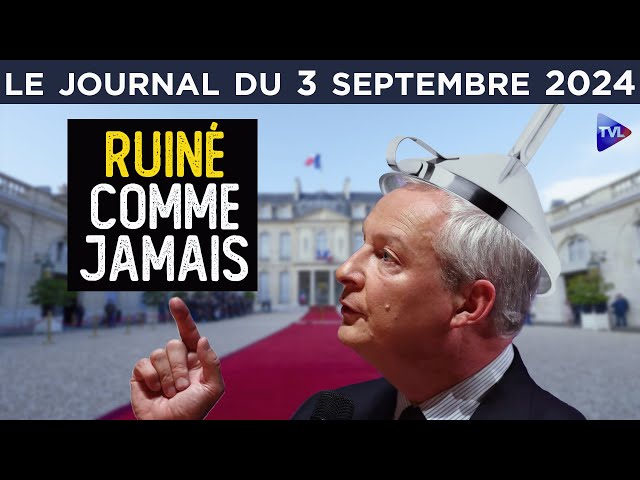 ⁣Economie : les secrets honteux de Bruno Le Maire - JT du mardi 3 septembre 2024