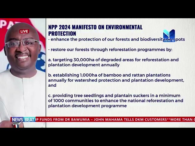 ⁣NDC and NPP manifesto on environmental protection