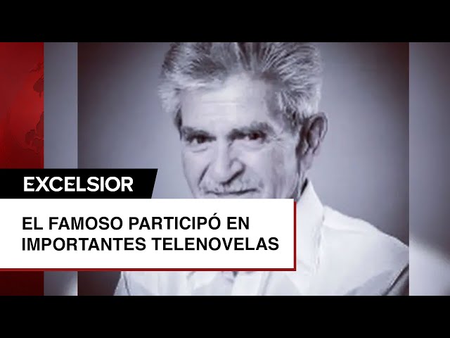 Murió Gustavo del Castillo hermano de Eric del Castillo y actor de Amor real