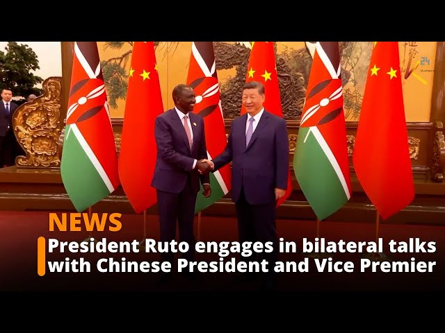 ⁣President Ruto engages in bilateral talks with Chinese President and Vice Premier in Beijing.