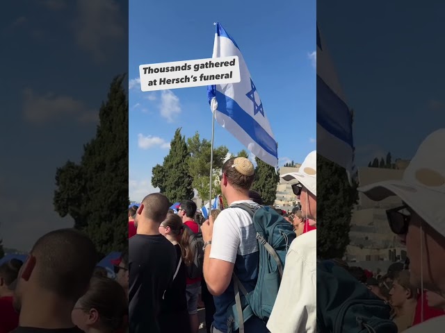 ⁣Thousands of Israeli-Americans Gather to Hersh’s Jerusalem Funeral