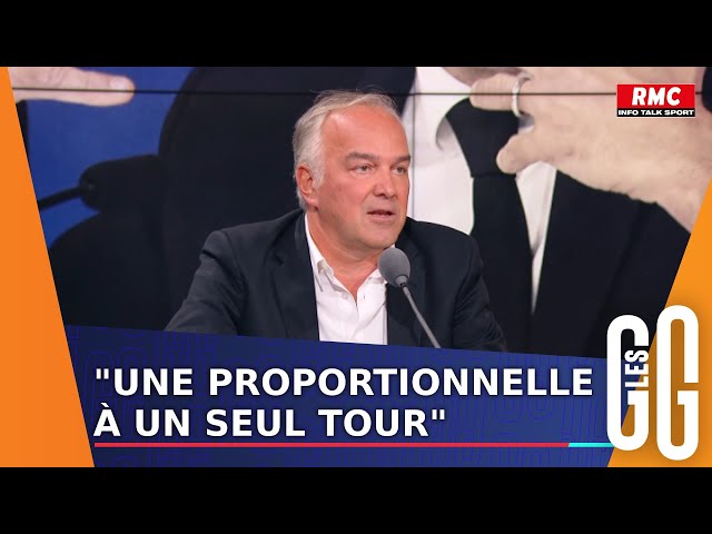 ⁣"Je serais d'avis de passer à une élection à la proportionnelle à un tour", affirme O