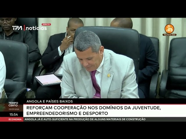 ⁣Angola e Países Baixos - Reforçam cooperação nos domínios da Juventude, empreendedorismo e desp