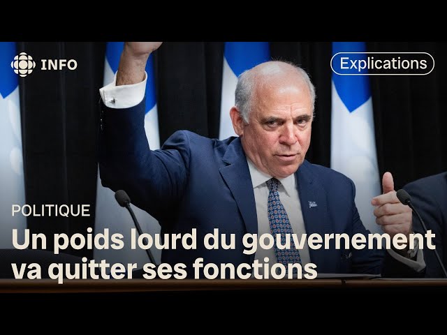 ⁣Pierre Fitzgibbon, « superministre » à Québec, démissionne