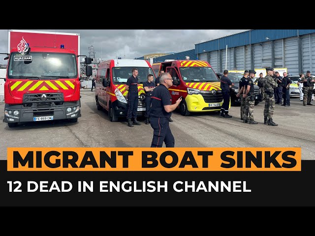 ⁣Boat carrying migrants capsizes in English Channel, killing at least 12 | AJ #Shorts