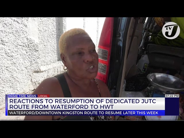 ⁣Reactions to Resumption of Dedicated JUTC Route from Waterford to HWT | TVJ News