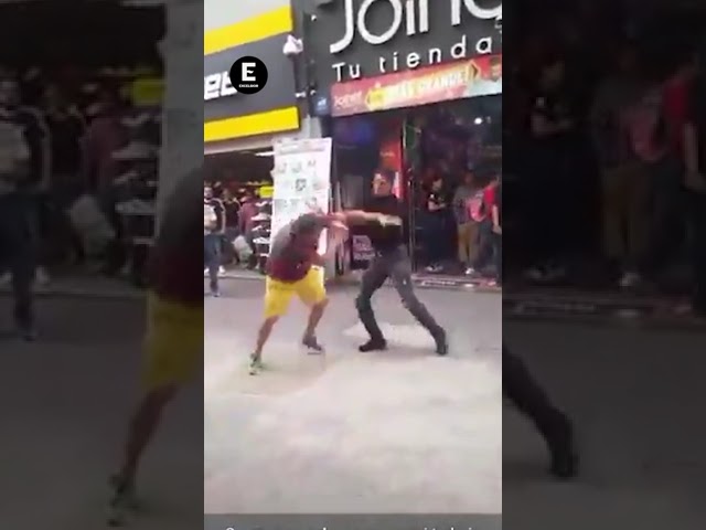 ⁣Alex Marín pelea con hombre en la calle; video se viraliza