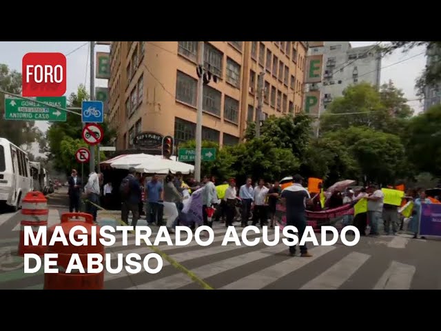 ⁣Manifestantes protestan contra magistrado electoral - Las Noticias