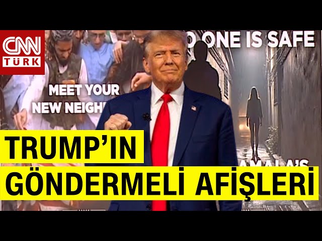 ⁣İşte Trump'ın Seçim Afişleri... "Kamala Kazanırsa Yeni Komşularınızla Tanışın!" | Ne 