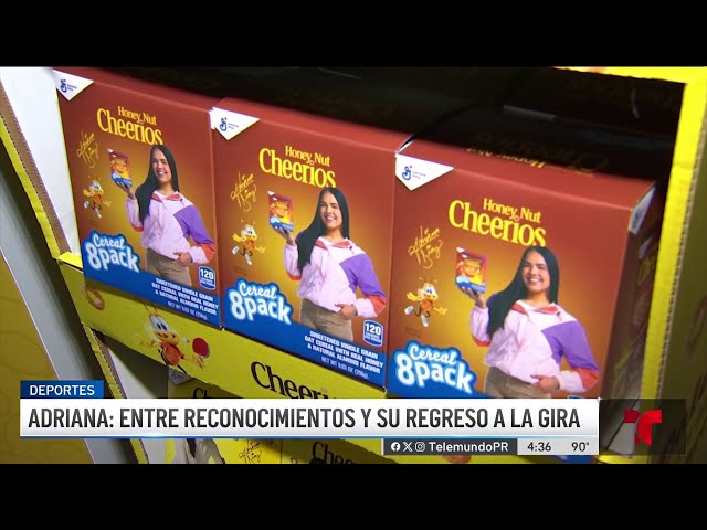 ⁣Emocionada Adriana Díaz por su caja de Cheerios