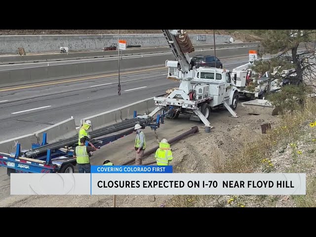 ⁣Construction of temporary bridge will cause traffic shifts on I-70