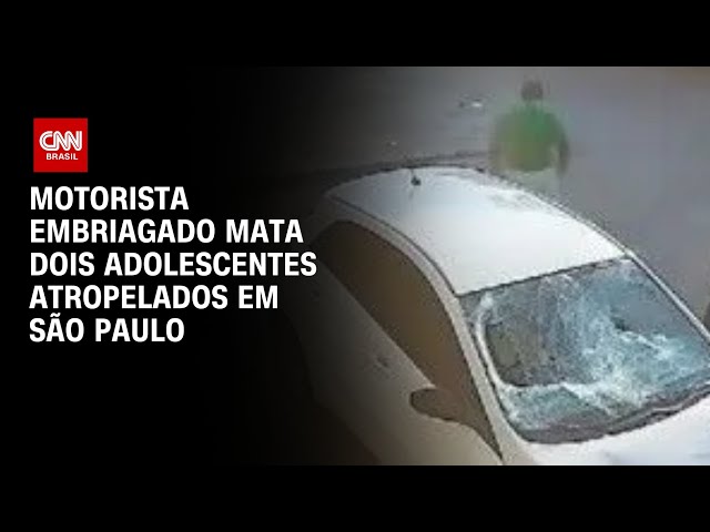 ⁣Motorista embriagado mata dois adolescentes atropelados em São Paulo | CNN ARENA