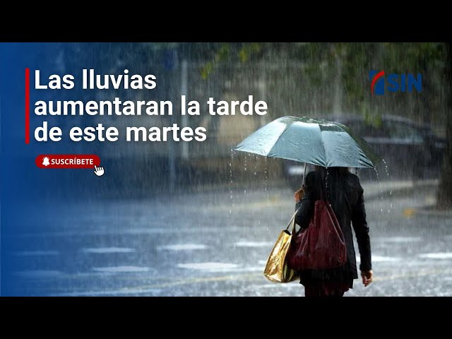 ⁣Las lluvias aumentarán la tarde de este martes