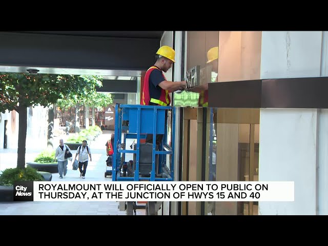 ⁣ROYALMOUNT mall opens to the public on Thursday in Montreal