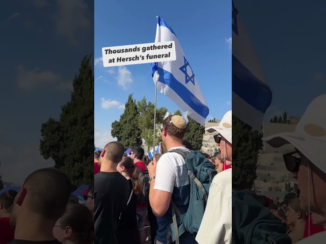 ⁣Thousands of Israeli-Americans Gather to Hersh’s Jerusalem Funeral