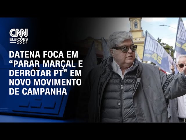 ⁣Datena foca em “parar Marçal e derrotar PT” em novo movimento de campanha | CNN ARENA