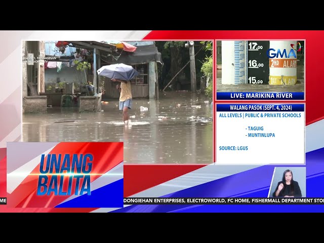 ⁣Ilang residente, problemado sa bahang dulo ng Bagyong Enteng | Unang Balita