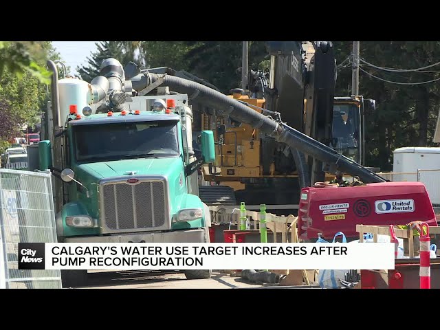 ⁣Calgary’s water use target increases after pump reconfiguration