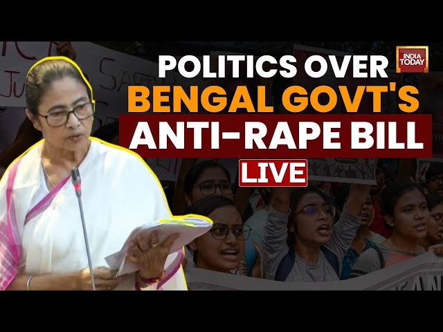 ⁣LIVE | Bengal Anti-rape Bill Passed Amid 'Mamata Banerjee Vs BJP' Fireworks In Assembly | 