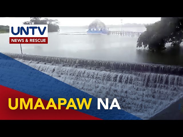 ⁣La Mesa Dam, umabot na sa spilling level dahil sa patuloy na pag-ulan