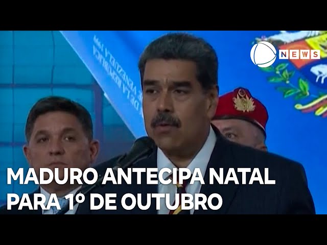 Maduro decreta a antecipação do Natal na Venezuela para o dia 1º de outubro