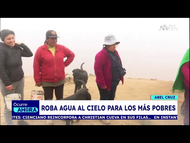 Ingeniero cusqueño 'roba agua al cielo' para los más pobres con el 'atrapanieblas