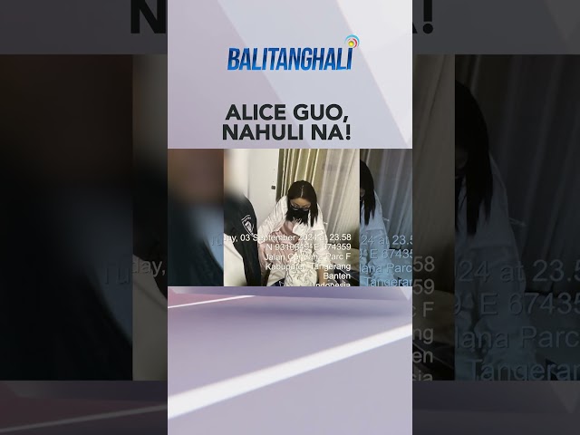 ⁣Alice guo, nahuli sa Tangerang, Indonesia, ayon sa PAOCC at NBI #shorts | Balitanghali