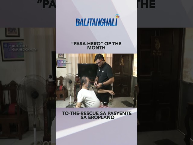 ⁣Physical therapist, tinulungan ang kapuwa-pasahero sa eroplano #shorts | Balitanghali