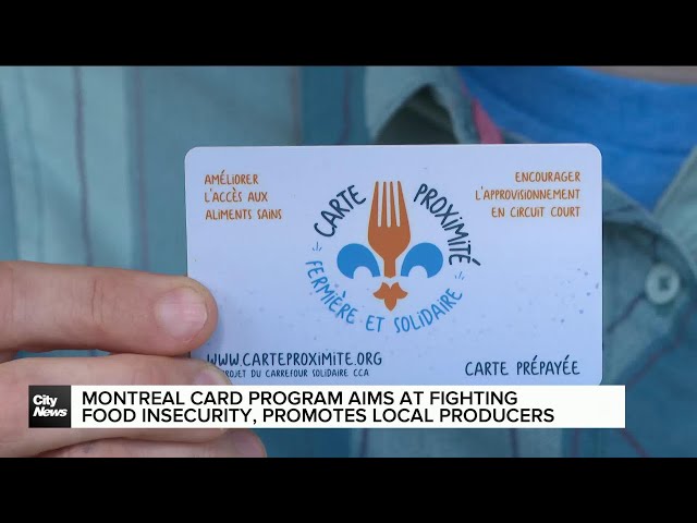 ⁣Montrealers look to new card system fighting food insecurity