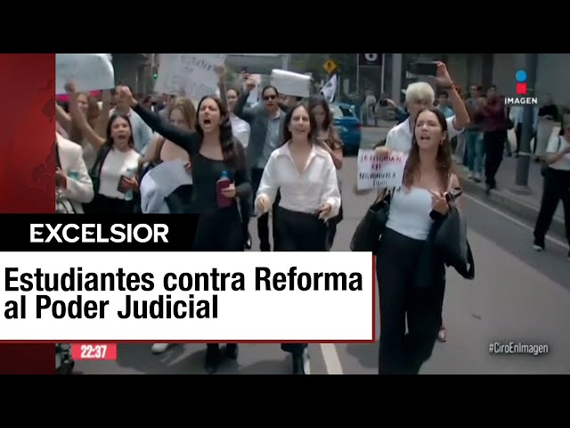 ⁣Estudiantes de derecho se unen a protestas contra reforma del Poder Judicial