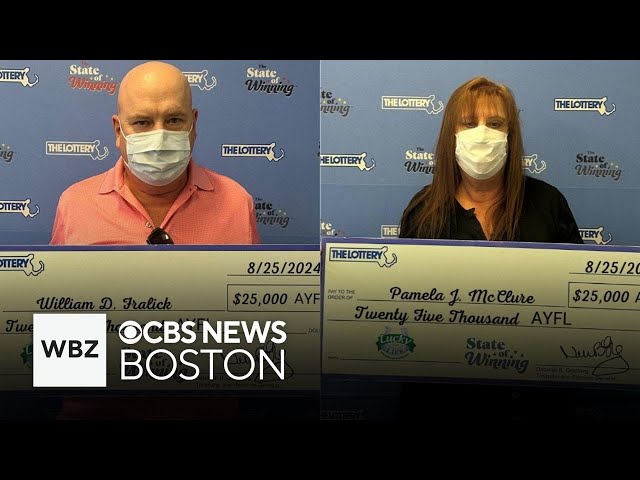 ⁣Siblings both win $25,000 a year for life prize in Massachusetts lottery drawing